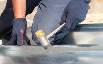 Gipping metal flat roofing repairs